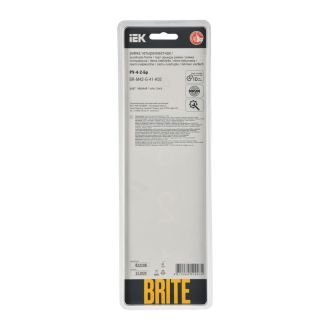 BRITE Рамка 4-местная стекло черный RE