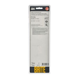 BRITE Рамка 4-местная стекло графит RE