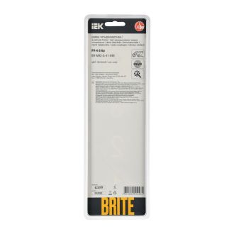 BRITE Рамка 4-местная стекло песчаный RE