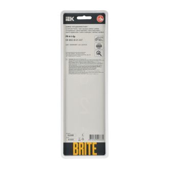 BRITE Рамка 4-местная металл алюминий RE