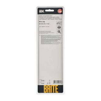 BRITE Рамка 4-местная металл черный RE AL
