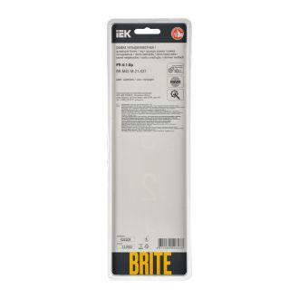 BRITE Рамка 4-местная металл шампань RE AL