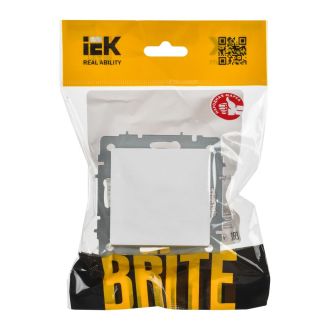 BRITE Заглушка с суппортом арктический белый