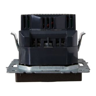 BRITE Розетка 1-местная с заземлением с защитными шторками 16А с USB A+A 5В 2,1А темная бронза