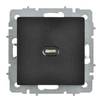 BRITE Розетка USB C 65Вт высокоскоростная зарядка черный