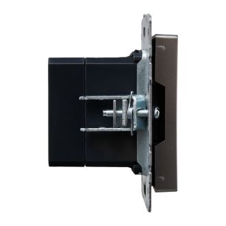 BRITE Розетка USB A+A 5В 3,1А сталь