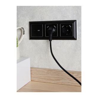 BRITE Розетка USB A+C 18Вт черный