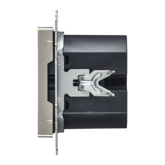 BRITE Розетка USB A+C 45Вт высокоскоростная зарядка шампань