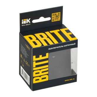 BRITE Выключатель карточный 30А черный