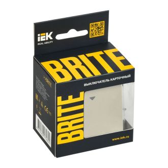 BRITE Выключатель карточный 30А бежевый