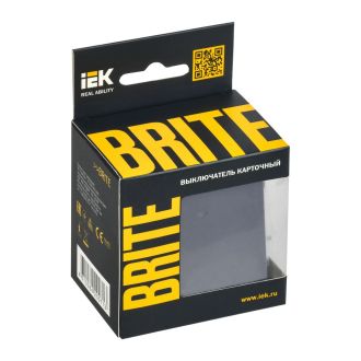 BRITE Выключатель карточный 30А маренго