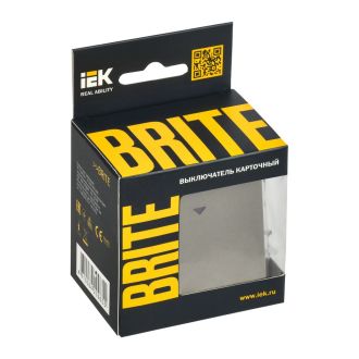 BRITE Выключатель карточный 30А шампань
