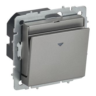 BRITE Выключатель карточный 30А сталь