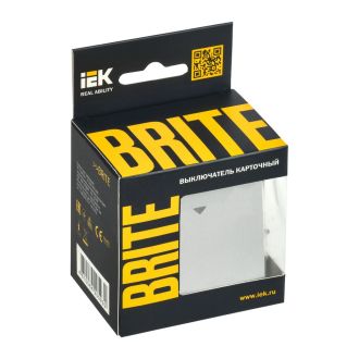 BRITE Выключатель карточный 30А алюминий
