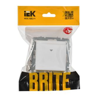 BRITE Выключатель карточный 30А арктический белый