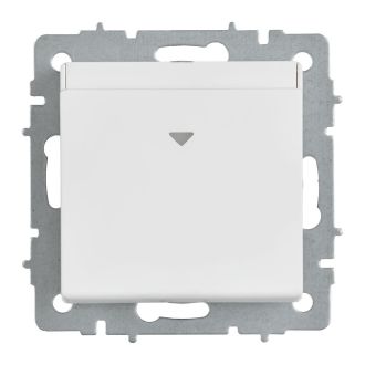 BRITE Выключатель карточный 30А арктический белый