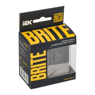 BRITE Кнопка звонка с индикацией для отелей 10А шампань