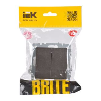 BRITE Выключатель жалюзи 10А темная бронза