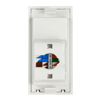 Розетка компьютерная RJ-45 UTP кат.5e (на 1 модуль) ПРАЙМЕР белая