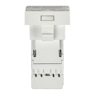 Розетка компьютерная RJ-45 UTP кат.5e (на 1 модуль) ПРАЙМЕР белая