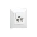 ITK Внутренняя информационная розетка RJ45 кат.5E FTP 2 порта