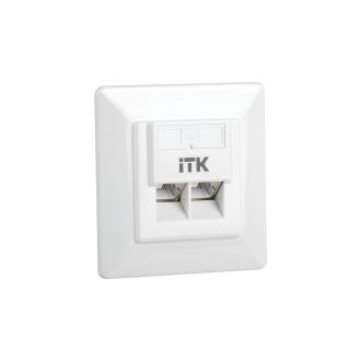 ITK Внутренняя информационная розетка RJ45 кат.5E FTP 2 порта