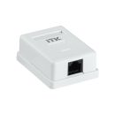 ITK Настенная информационная розетка RJ45 8P8C кат.5E UTP 1-порт белая