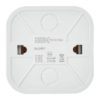 GLORY Розетка для открытой установки компьютерная RJ45 кат.5E белый матовый
