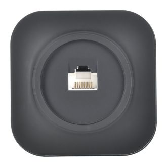 GLORY Розетка для открытой установки компьютерная RJ45 кат.5E черный матовый