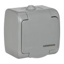 AQUATIC Розетка 1-местная с заземлением и крышкой для открытой установки 16А IP54 GENERICA AQUATIC Розетка 1-местная с заземлением и крышкой для открытой установки 16А IP54 GENERICA