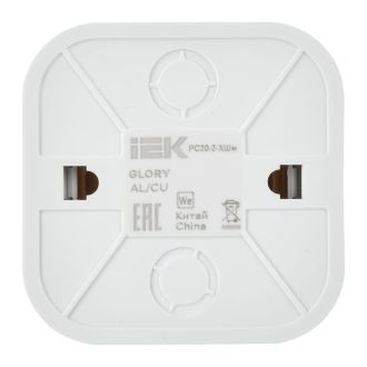 GLORY Розетка 1-местная для открытой установки без заземления без защитных шторок 10А шампань матовый