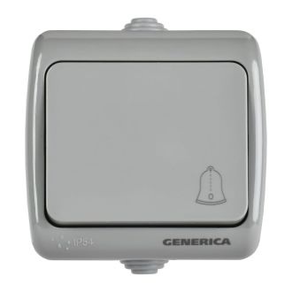 AQUATIC Выключатель 1-клавишный для открытой установки 10А IP54 GENERICA