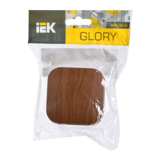 GLORY Выключатель 1-клавишный для открытой установки дуб