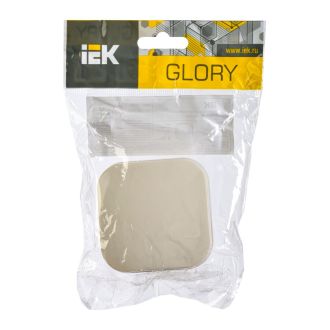 GLORY Выключатель 1-клавишный для открытой установки кремовый