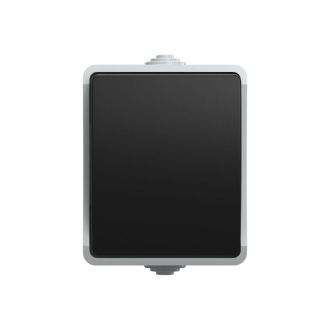 FORS Выключатель 1-клавишный проходной для открытой установки 10А IP54 серый