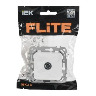 FLITE Розетка TV экранированная оконечная тип M белый