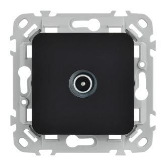 FLITE Розетка TV экранированная оконечная тип M черный