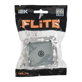 FLITE Розетка TV экранированная оконечная тип M серый