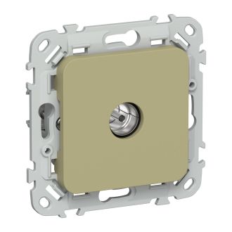 FLITE Розетка TV экранированная проходная тип M оливковый