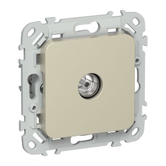 FLITE Розетка TV экранированная проходная тип M шампань