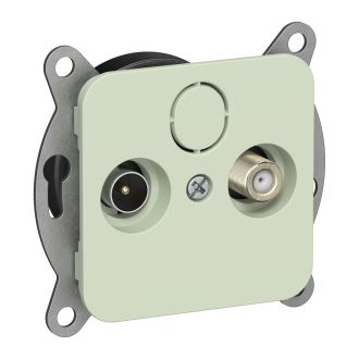 FLITE Розетка 2-местная TV+SAT экранированная оконечная панг