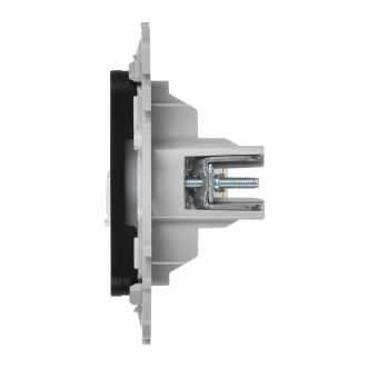 FLITE Розетка 2-местная RJ45/TV категория 5Е UTP черный