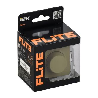 FLITE Светорегулятор проходной TRIAC 550Вт оливковый