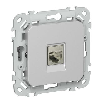 FLITE Розетка компьютерная RJ45 категория 6 STP алюминий