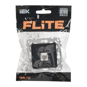 FLITE Розетка компьютерная RJ45 категория 5Е UTP черный