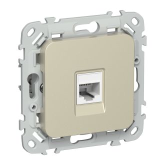 FLITE Розетка компьютерная RJ45 категория 5Е UTP шампань