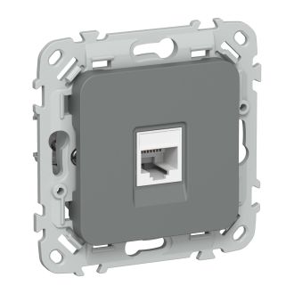 FLITE Розетка компьютерная RJ45 категория 5Е UTP мокрый асфальт
