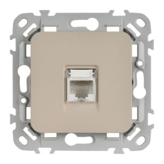 FLITE Розетка компьютерная RJ45 категория 5Е UTP льняной