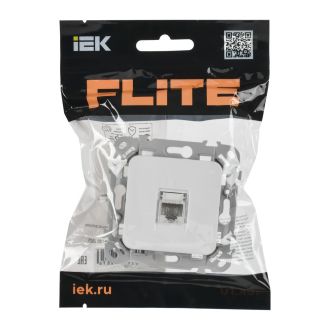 FLITE Розетка компьютерная RJ45 категория 6 UTP белый