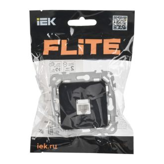 FLITE Розетка компьютерная RJ45 категория 6 UTP черный